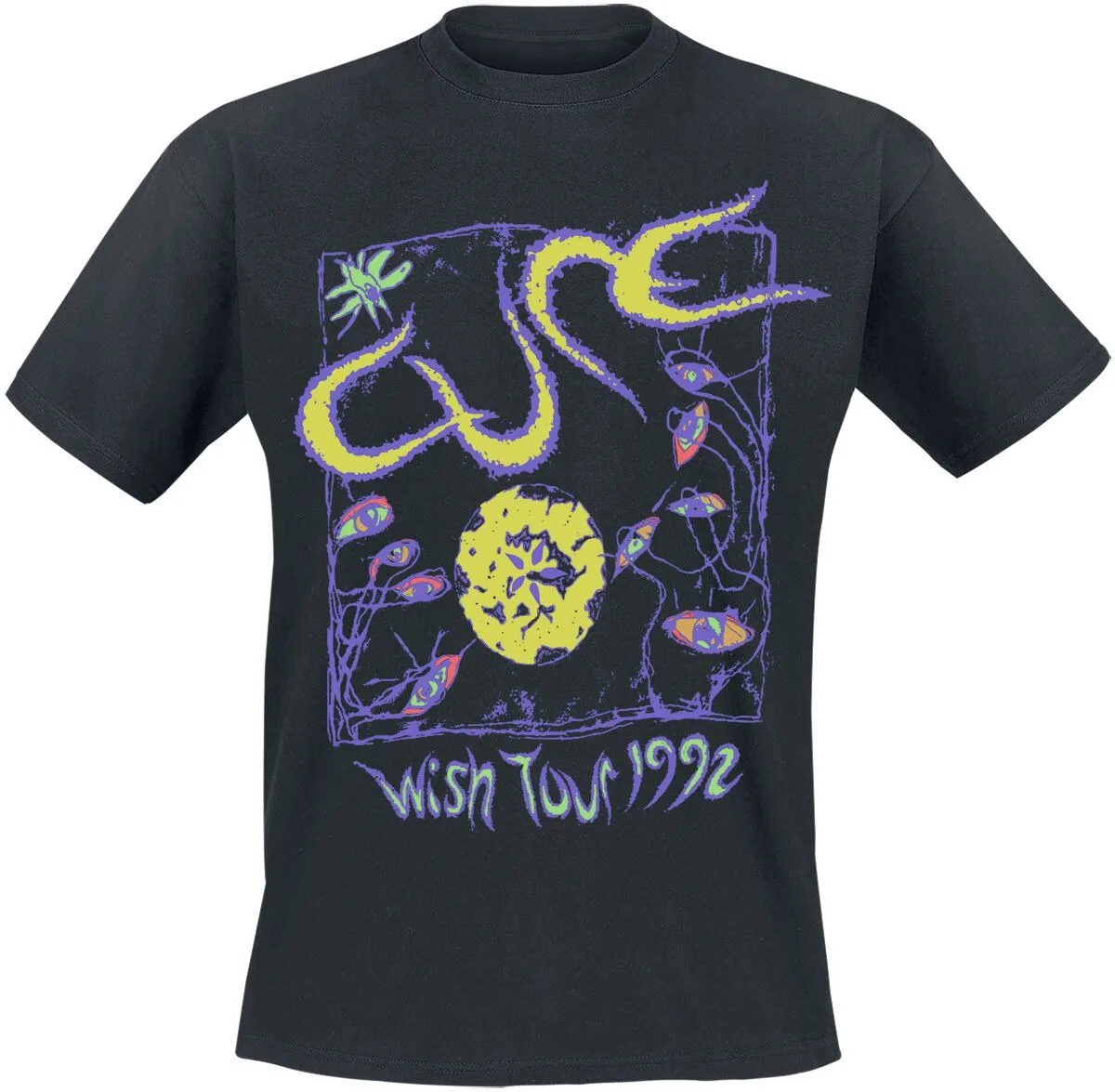 The Cure Wish Tour 1992 Vintage Tee, Unisex Retro Post-Punk Band Shirt, Ideal for 90s Grunge Style