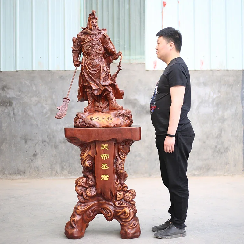 Guan Gong decorates the living room, building, company and shop of the colorful statue of Guan Yu Guan Erye.