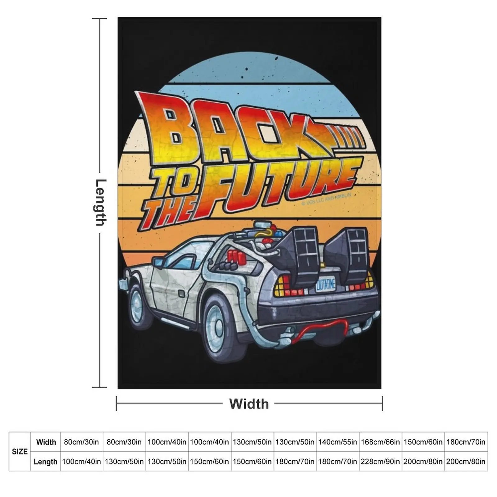 Back to the Future - DMC DeLorean Throw Blanket Sofa Throw heavy to sleep Decorative Sofas Blankets