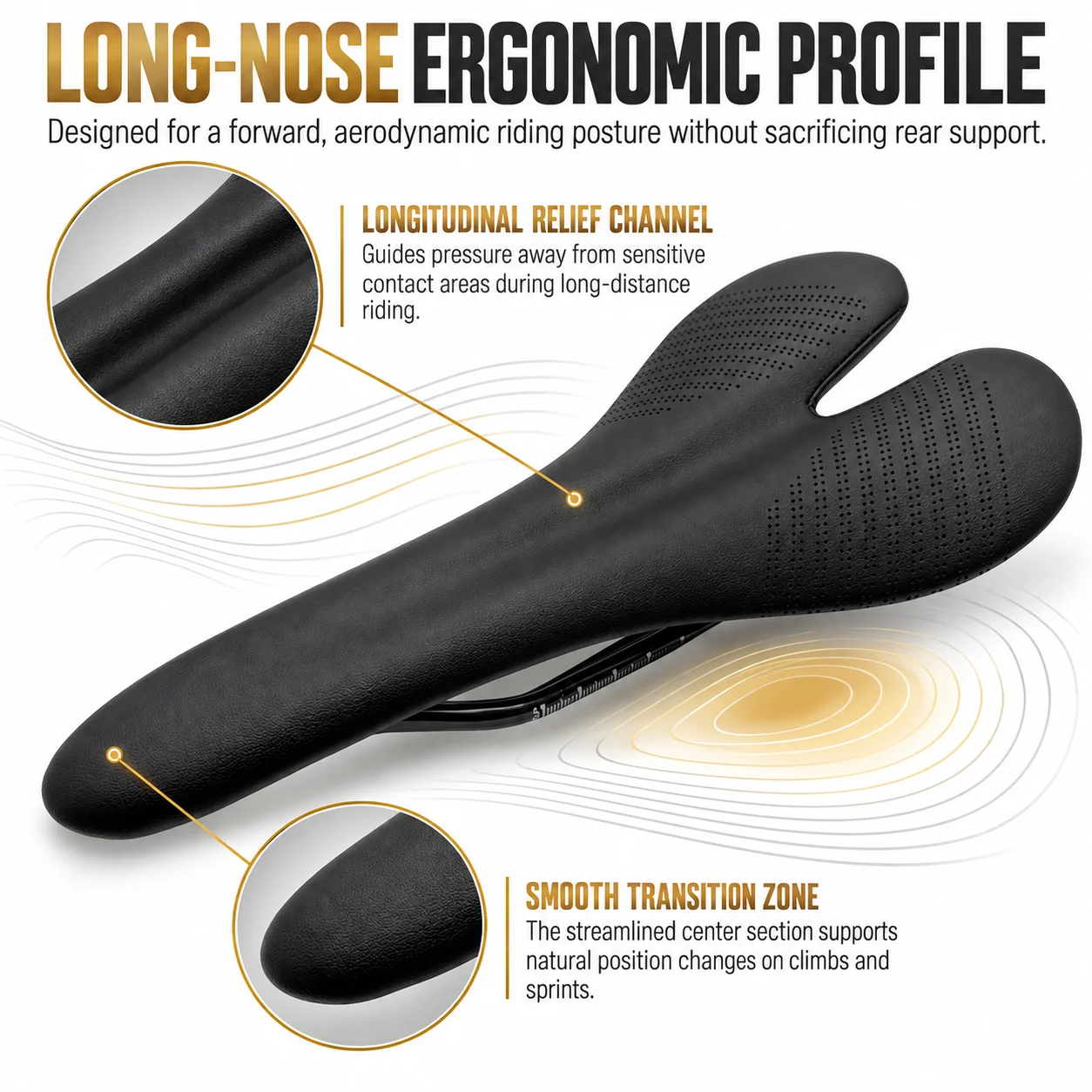 Ultralight T800 Carbon Fiber Bike Saddle 112g Long Nose Split Tail Road Gravel Bicycle Seat Perforated PU 7x9mm Rails