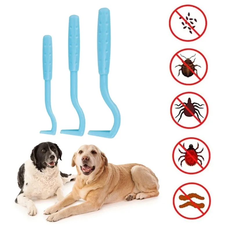 Ticks Removal Pets Insect-catcher Clamps Practical 3pcs/set Dogs Insect Remove Tweezers Cats Grooming Insect Clips Hair Groom
