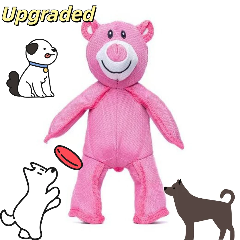 Dog Toys Under 5 Dollars Dog Unbreakable Bear Domineering Chewers Indestructible Plush Squeaking Durable Tough Heavy-duty Chew