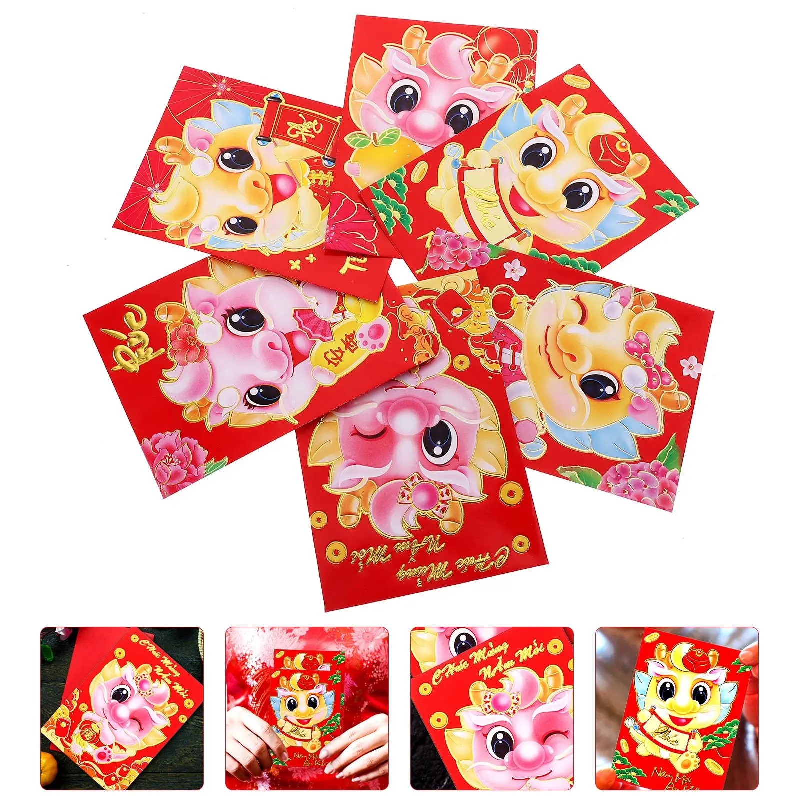 

30pcs Red Envelopes Festival HongBao Money Bags Red Envelopes Money bags Spring Festival Chinese New Year Red Envelopes