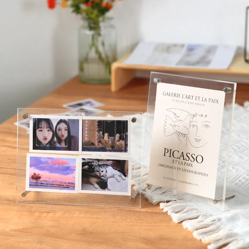 Acrylic Photo Frame Transparent Magnetic Picture Frame Kpop