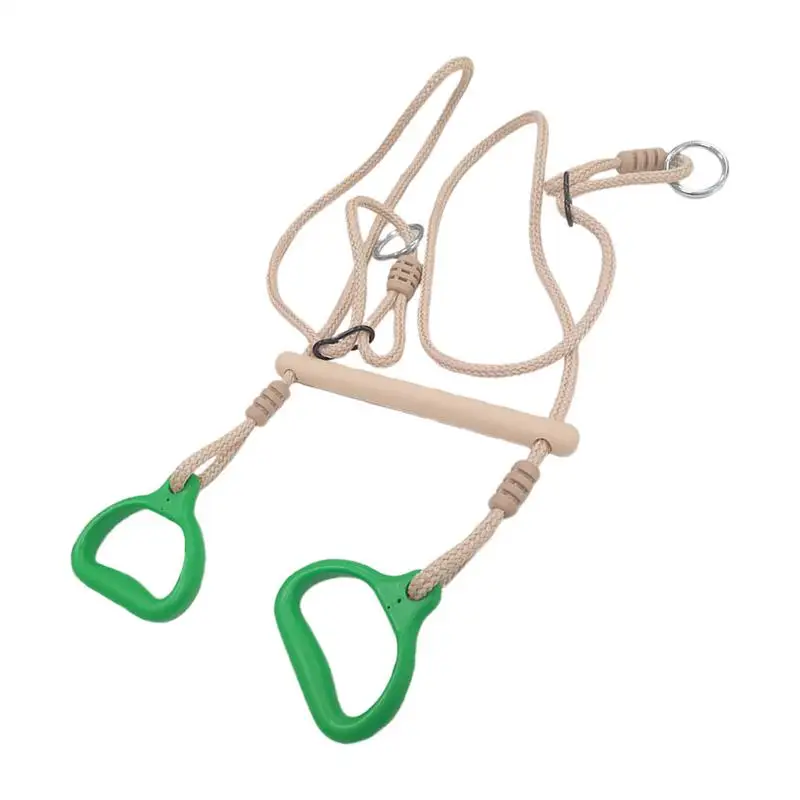 

Trapeze Swing Swing Rings Gym Equipment Adjustable Sensory Ergonomic Stable Game For Kids Adults Children Backyard Playground