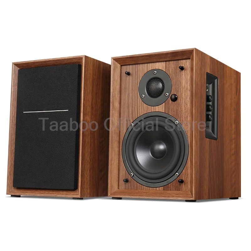 5/6.5 Inch Bluetooth Speaker High Power HiFi Fever Active Subwoofer High Fidelity Home Cinema Desktop Wooden Amplifier Sound Box 