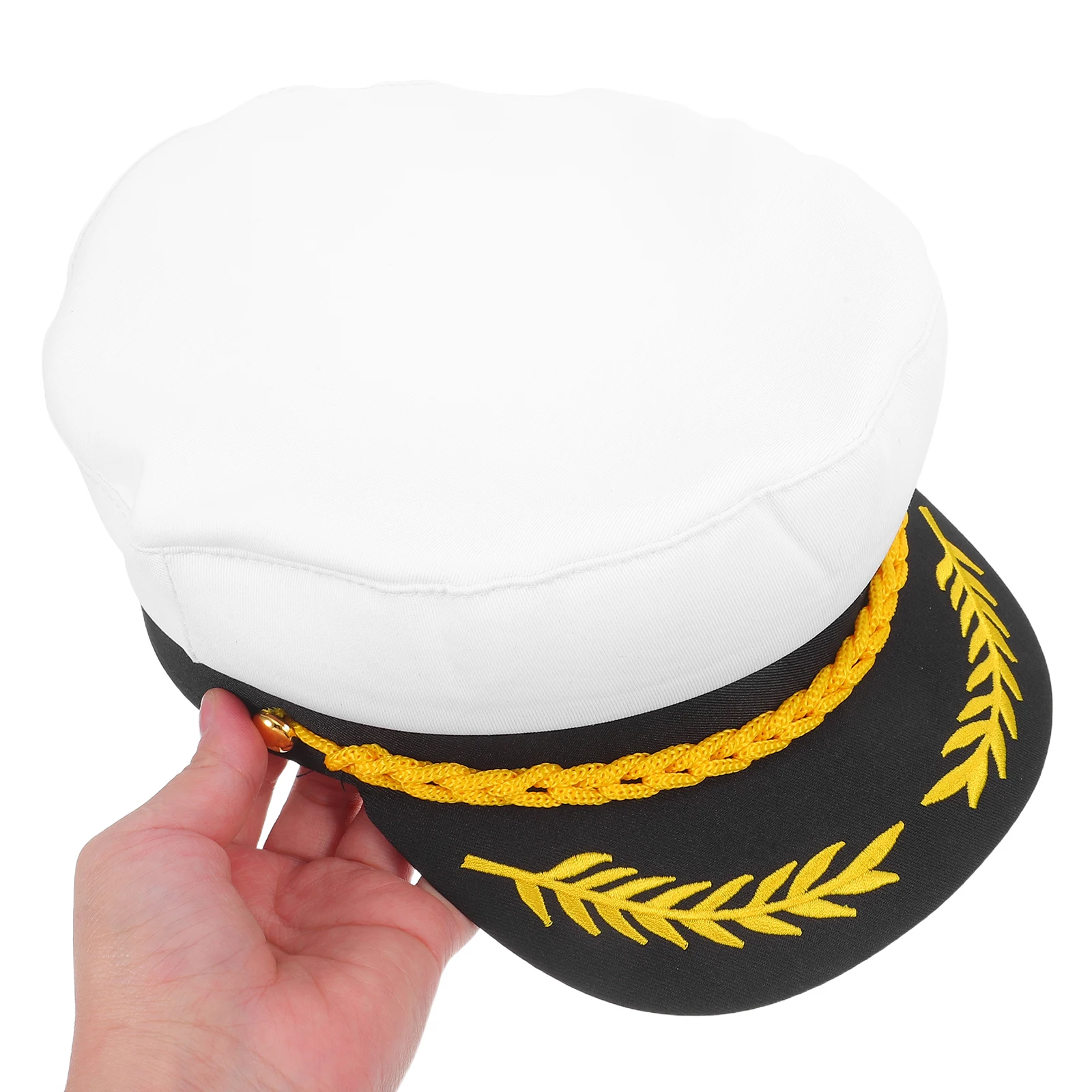 

Vintage Sailor Hat Captain Retro Navy Cap Men Women Classic Flat Top Costume Accessory Durable Breathable
