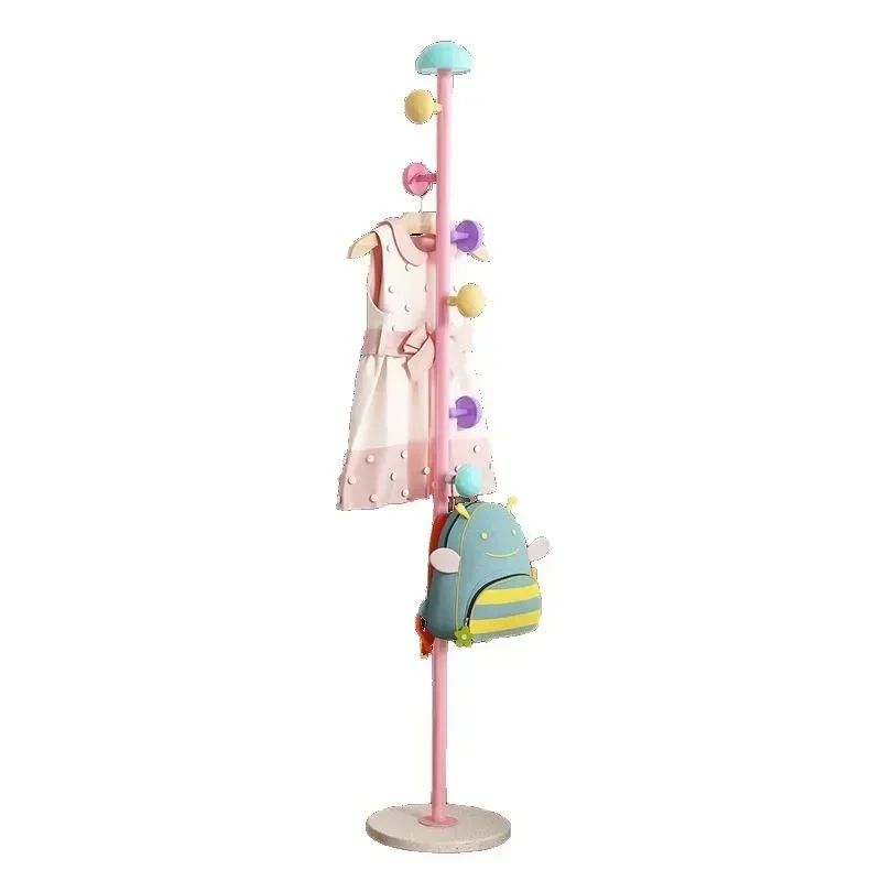 Household GoodsChildren's Hanger Floor-to-ceiling Mushroom Clothes Hanger Pole Type Coat Rack Bag Hanger Bracket
