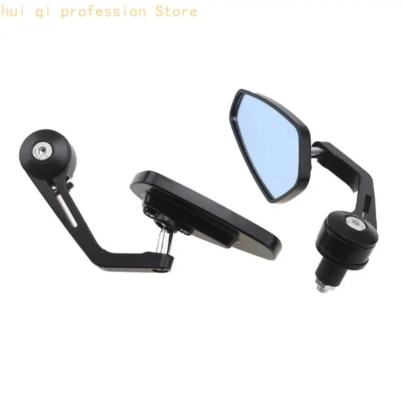 Kundenspezifisches Motorradspiegelpaar für 22 mm 7/8 Zoll-Lenker, Aluminium-Seitenspiegel mit verstellbaren gebogenen Armen und – Detail 9