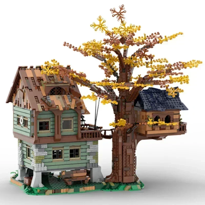 Briques de construction Moc modèle Street View, cabine de pêche solitaire, technologie 21318, blocs modulaires, cadeau de noël, jouets, ensembles de bricolage, assemblage