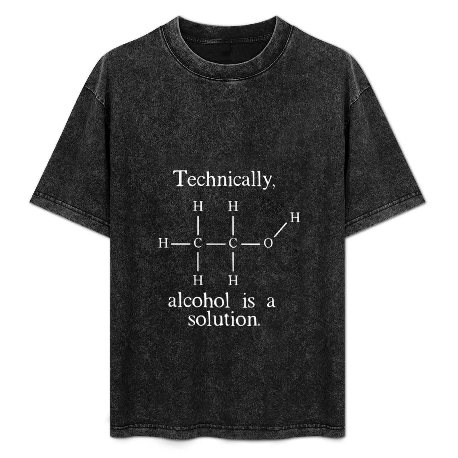 

Technically Alcohol is a Solution Funny Nerd Beer Chemistry T-Shirt anime stuff blacks sweat shirts, men