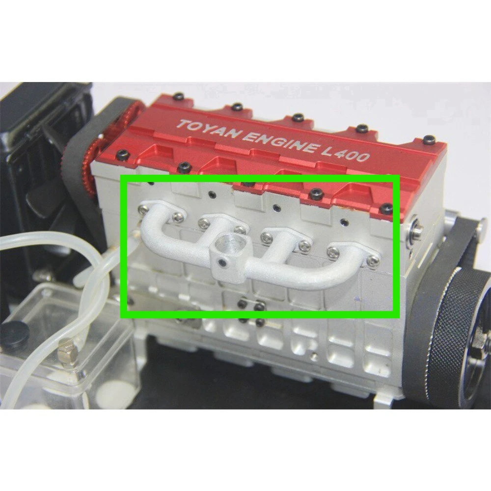 TOYAN Four Cylinder Methanol Engine Metal Exhaust Pipe Noise Reduction Pipe Tailpipe Carburetor Mount Intake Pipe Accessories