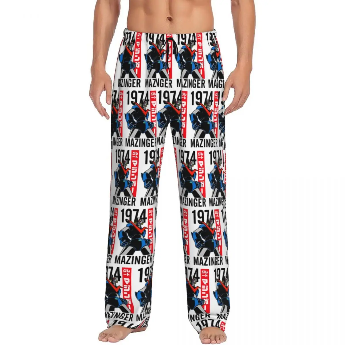 

Пользовательские Mazinger Z Mad Robot Grendizer аниме манга пижамные штаны мужская одежда для сна спальные штаны с карманами
