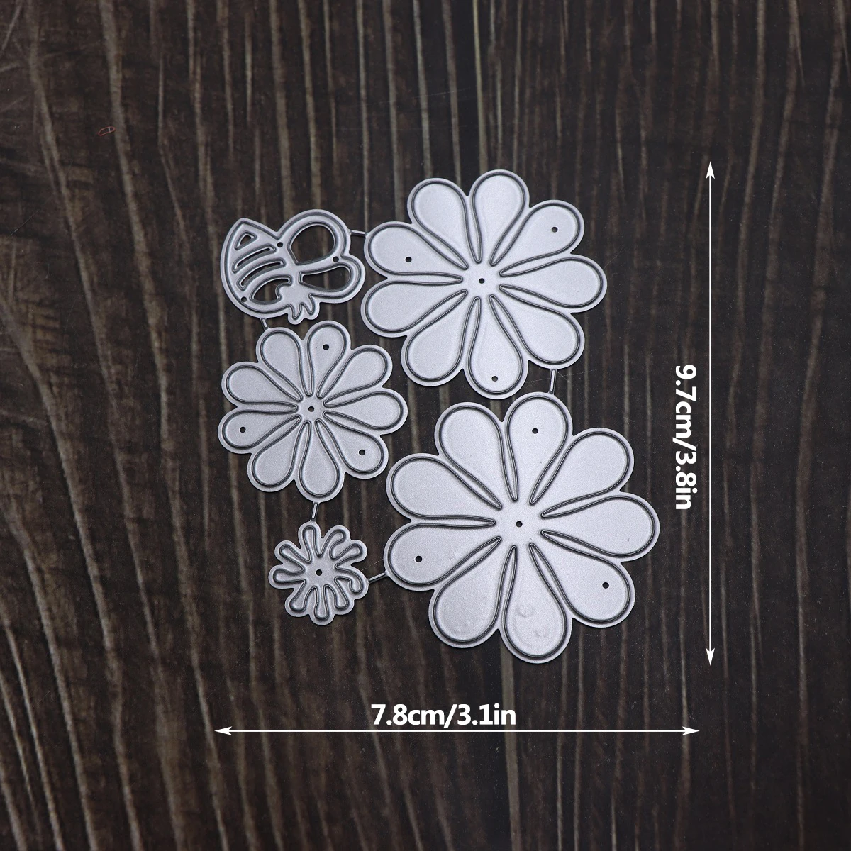 Flower Petals Metal Cutting Dies for Scrapbooking DIY Album Embossing Greeting Card Die Cuts 3D Flowers Dies Cutting 2024 New