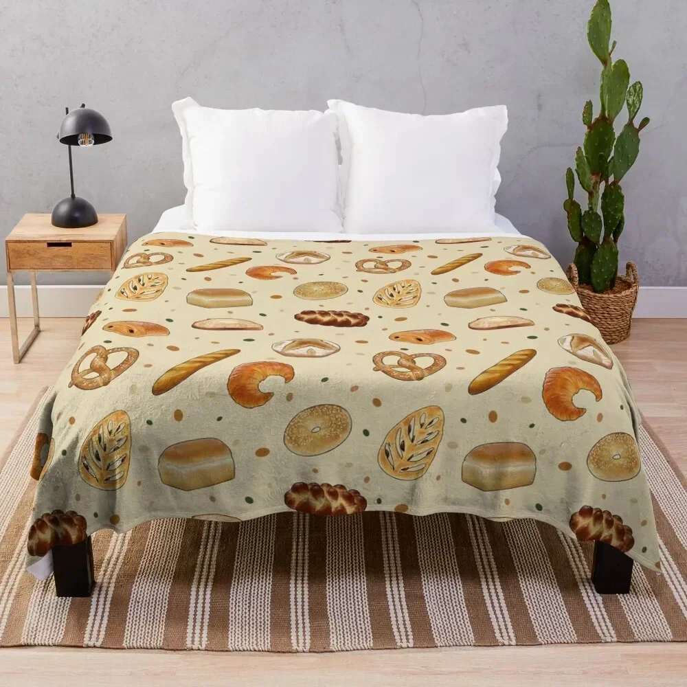 Delicious Baked Goods Throw Blanket Summer Cool Breathable Blanket for Sleeping
