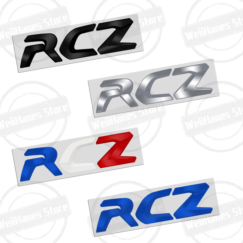 Metall 3d für Peugeot Rcz Abzeichen Französisch Tricolor Brief Logo Auto Heck Kofferraum Karosserie Aufkleber GT Linie Leistung Emblem Zubehör