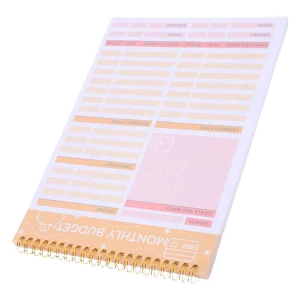 2-teiliges Spulenbuch „The Notebook Accounting Financial Journal Finance Management Tracker Tracking Device“.