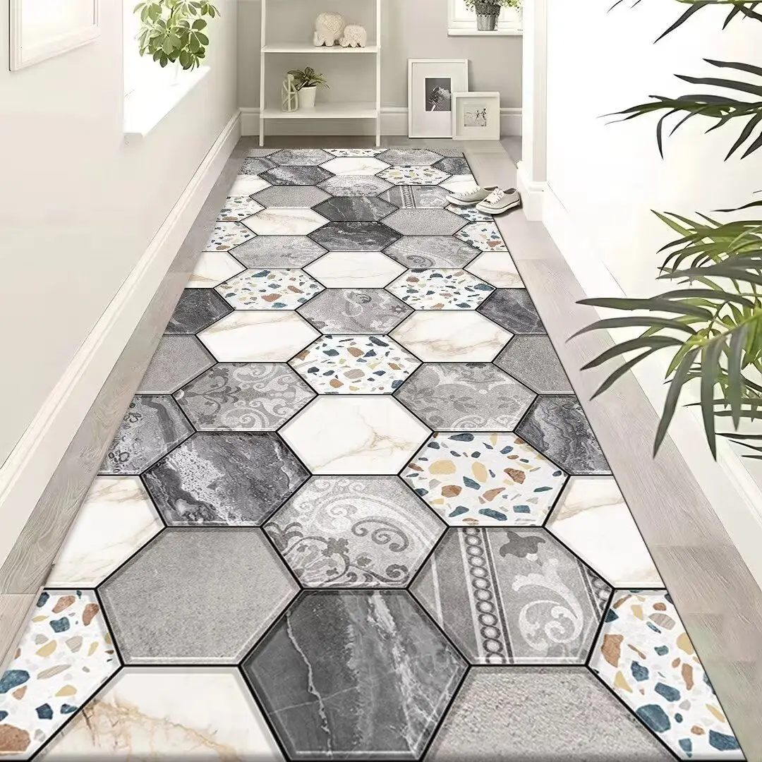 

Modern Luxury Long Corridor Carpet Hotel Decoration Hallway Runner Porch Entry Rugs Home Aisle Anti-slip Floor Mats Customizable