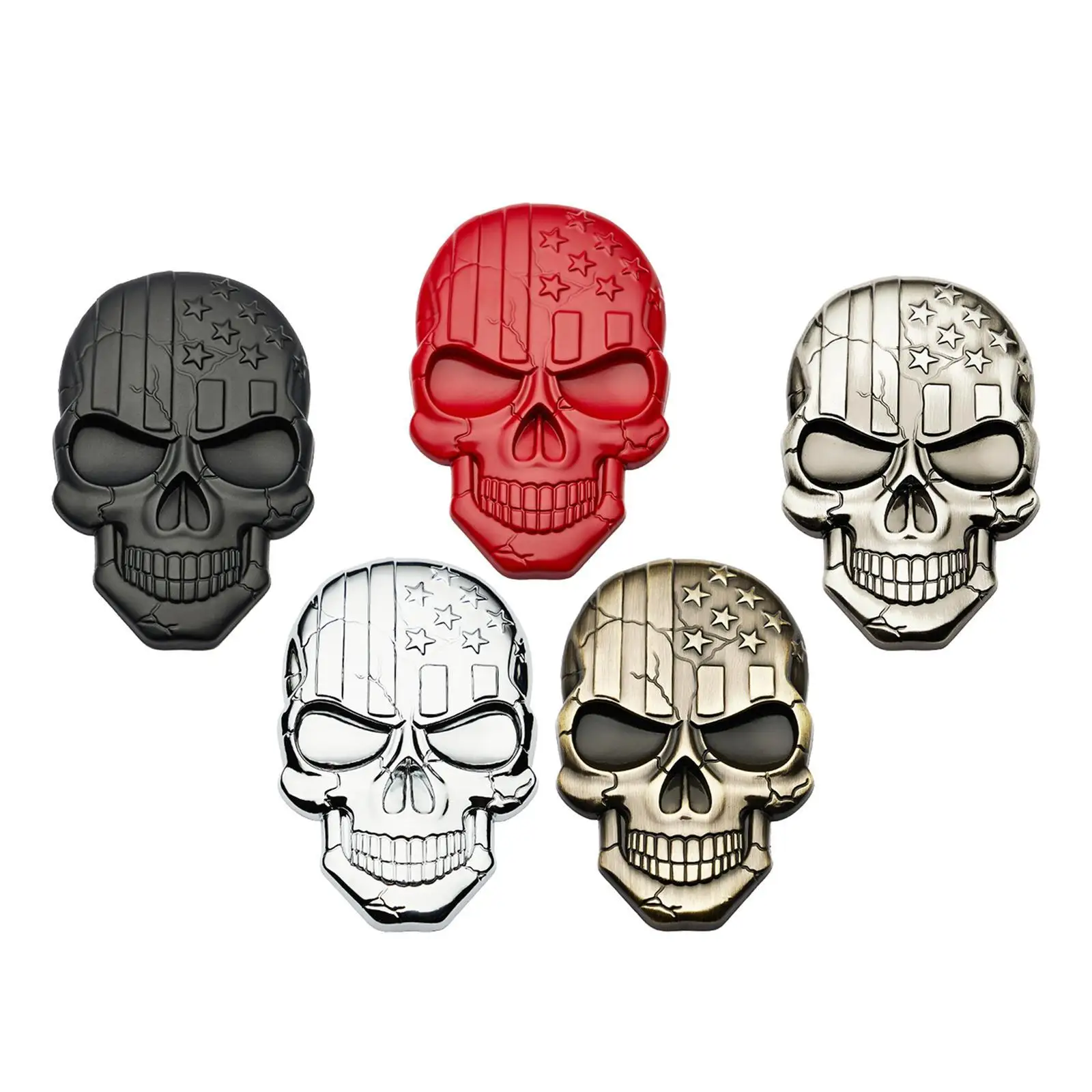 Car Sticker Decal Unique Decoration Zinc Alloy Stylish Plating for Trucks Motorcycle Window