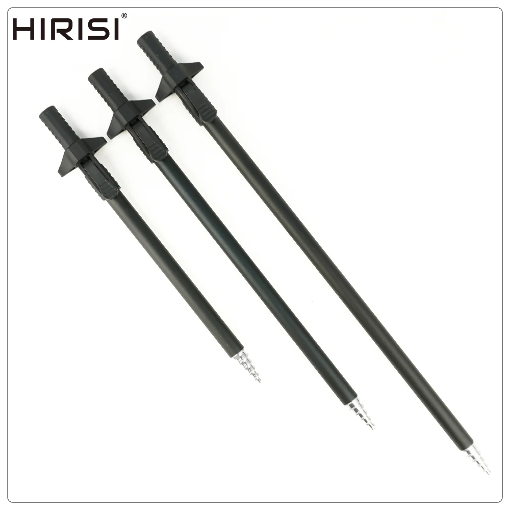 Hirisi Aluminium Karpfen Angeln Bank Sticks Bankstick Einstellbare Karpfen Bank Stick Angelrute Pod Rest Angeln Zubehör – Detail 1
