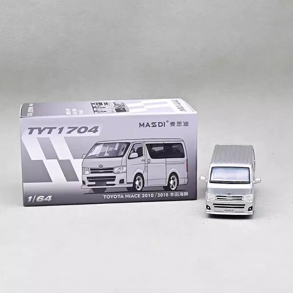 MASSDI Model 1:64 Hiace Van Alloy Car Model