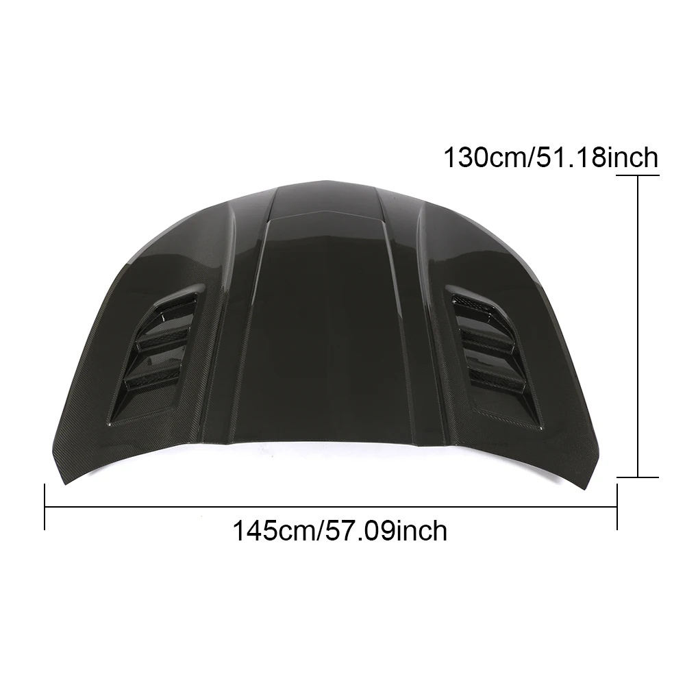 

Product Customization Carbon Fiber Engine Hood Bonnet forChevrolet Camaro with Vents 2016-2018 Body Kit Carbon Black