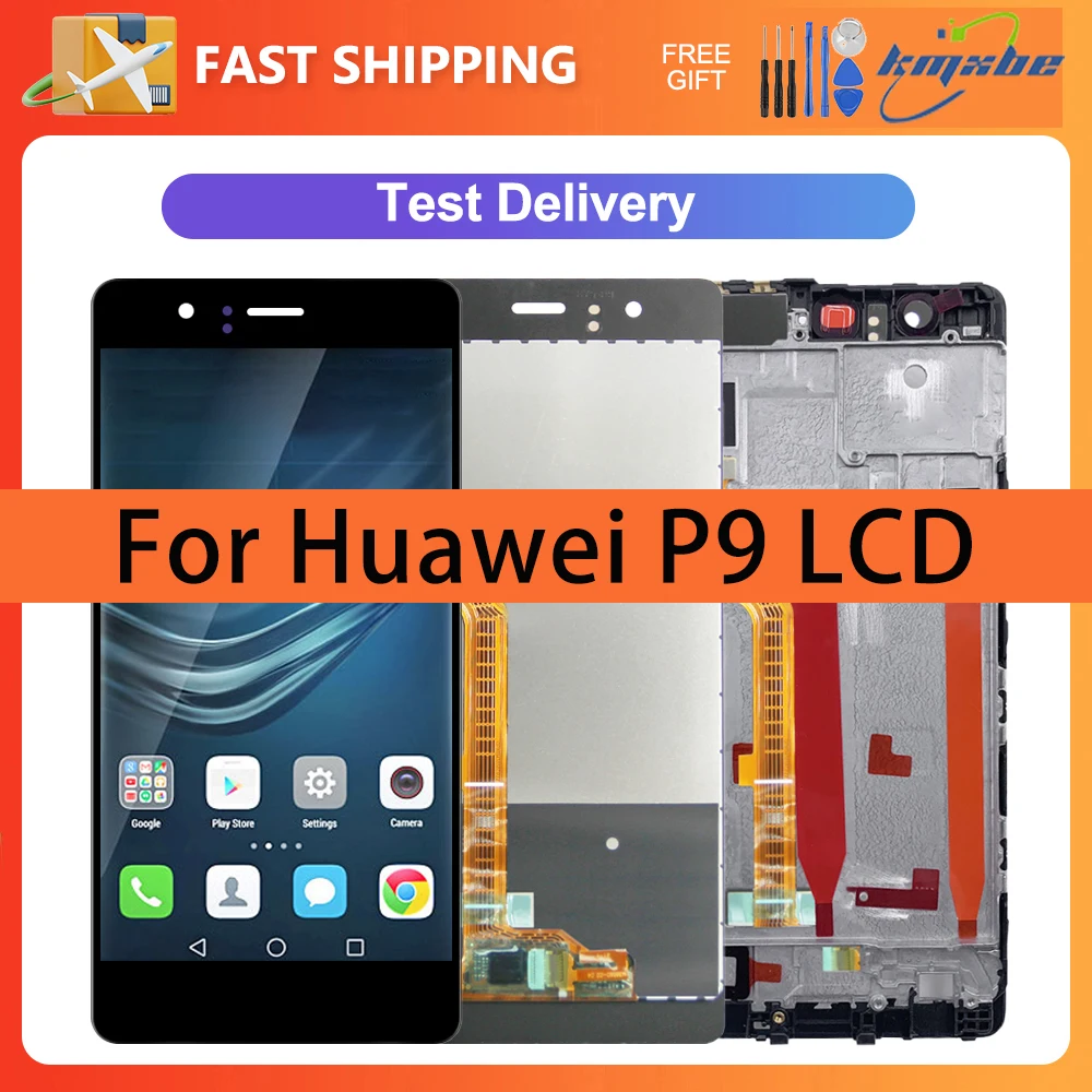 

5.2" LCD For Huawei P9 EVA-L09 Display Touch Screen Digitizer Assembly Replacement For Huawei P9 EVA-L19 EVA-L29 EVA-AL10 LCD