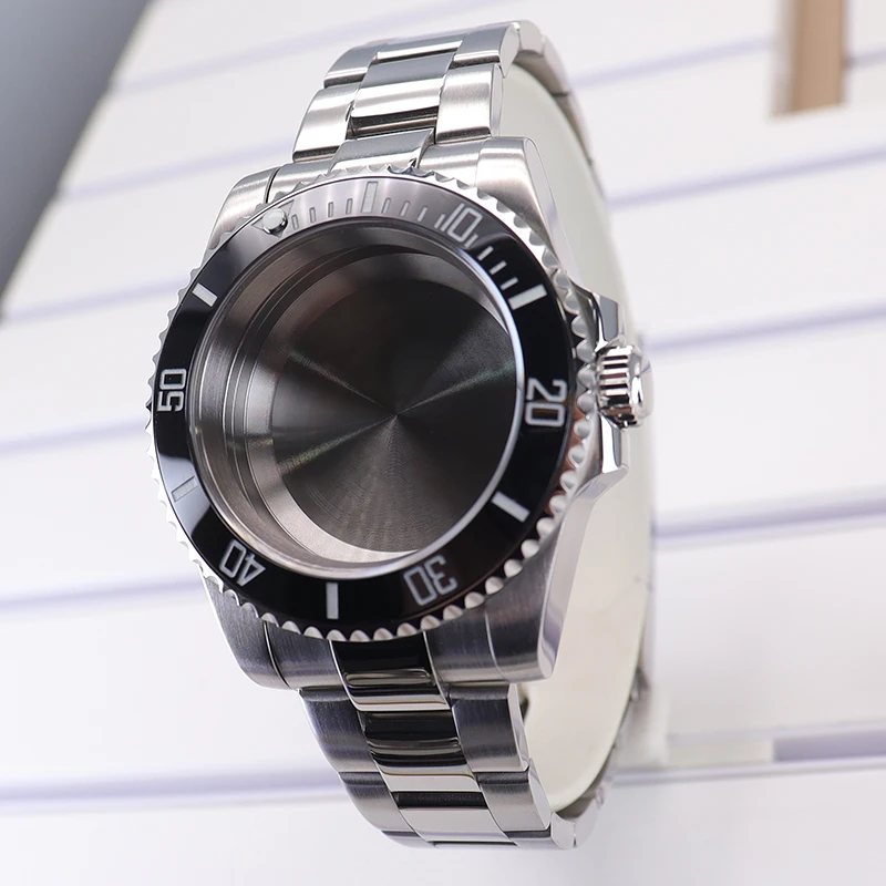 Watch accessories, mechanical strap for men, suitable for 40mm modified dial, 100m waterproof, suitable for NH35 movement