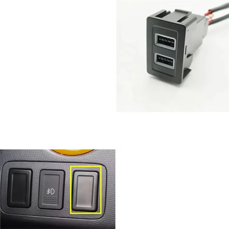 A82M-USB Fast Charging Car Adapter Socket 12V Dual Interface For SX4 Swift Vitara New Alto Accessories - view 5