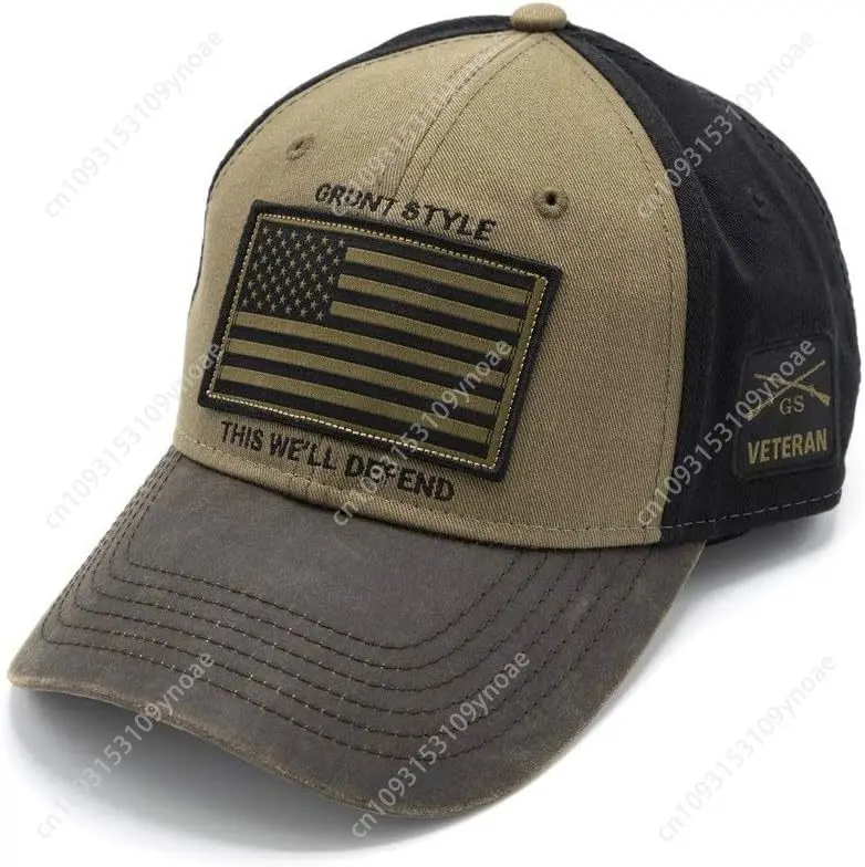 This Well Defent Truck Hat Veteran Flag Cap Man Women Activies Outdoor Dad Hats Baseball Caps Adjustable Retro Classic