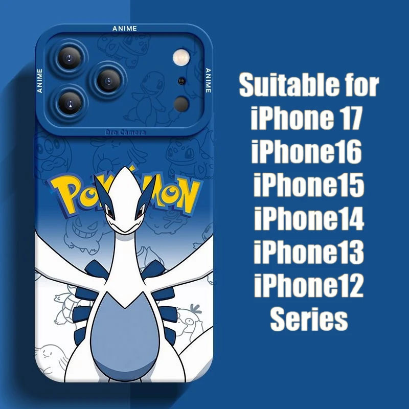 เคสโทรศัพท์ลายโปเกมอน ลูเกีย ซาลาเมนซ์ อาร์คานีน สำหรับ Apple iPhone 17 16 15 14 13 12 Pro Promax  วัสดุอ่อนนุ่ม ป้องกันการกระแทก เหมาะเป็นของขวัญ
