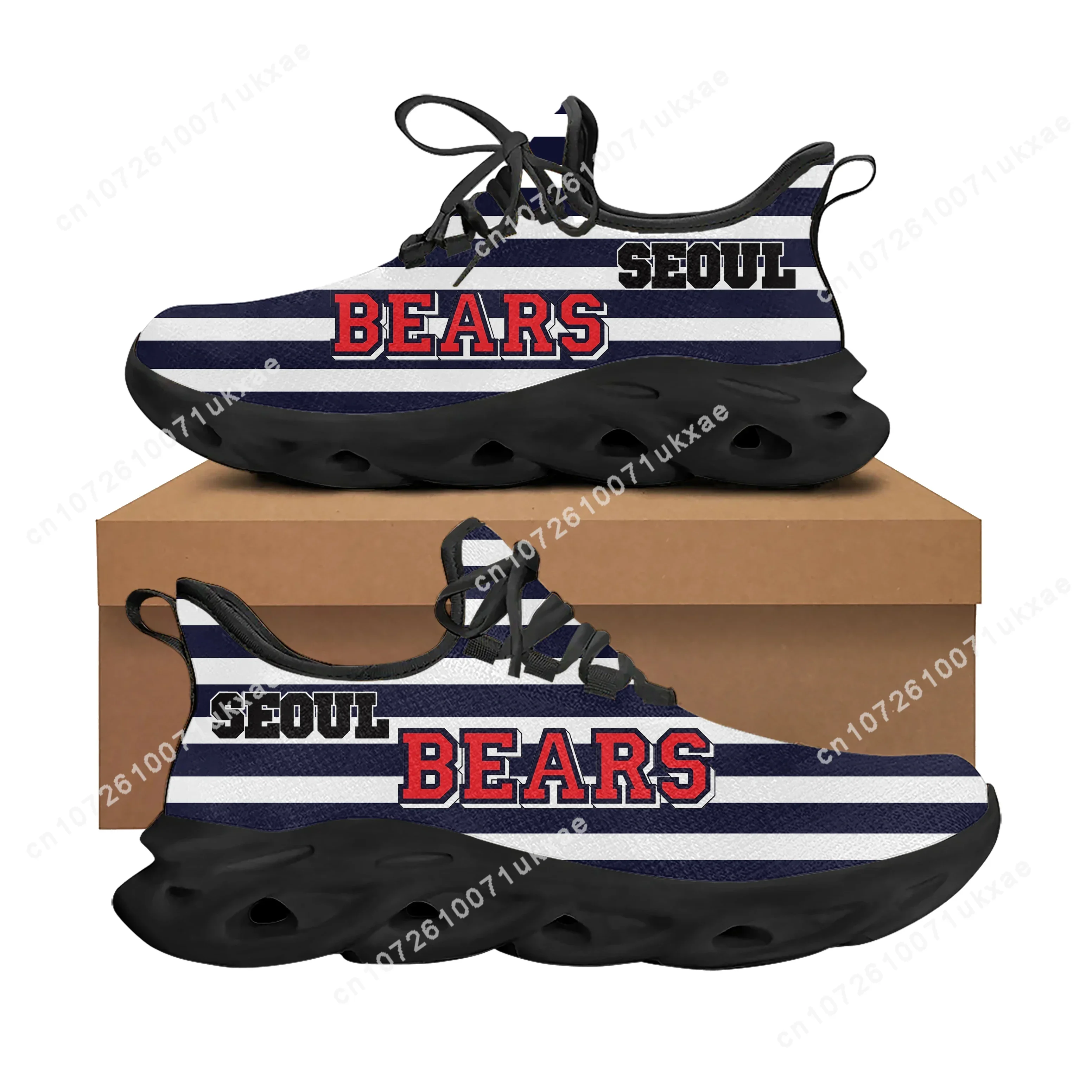 베어스 Korea Bears baseball Flats Sneakers Mens Womens Sports Running Shoes High Quality DIY Sneaker Lace Up Mesh custom made Shoe