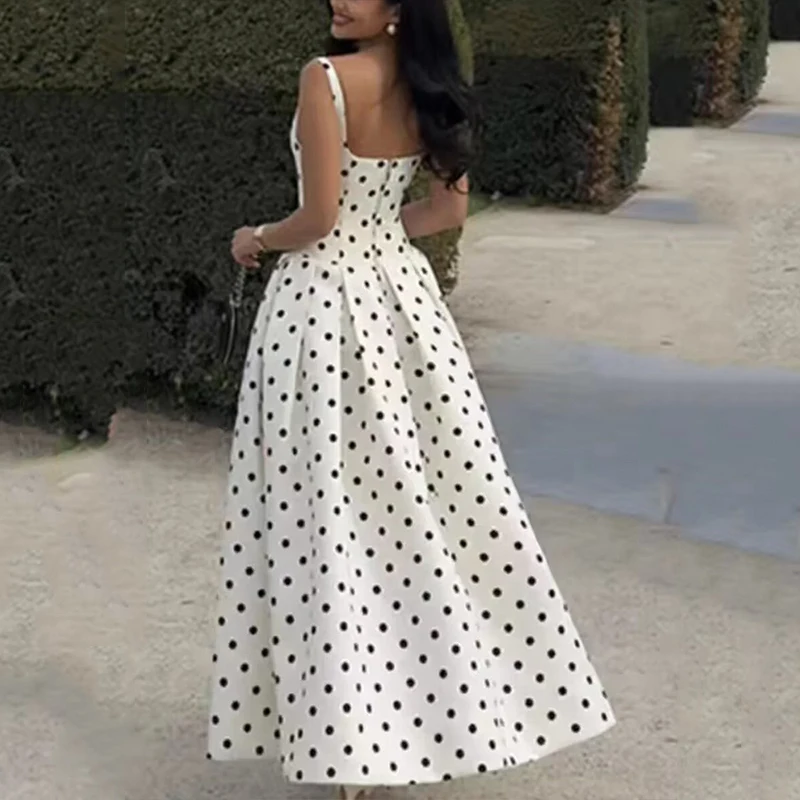 حزام صيفي 2025 للسيدات صغير الحجم متعدد الاستخدامات باللون الأبيض منقط للخصر Dr ألياف البوليستر ort Sle... #3