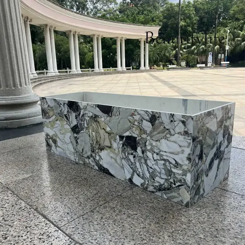N63 WM 0 Slate Outdoor Fish Tank Household Floor-to-ceiling Large Aquarium Water-free Lazy Rectangular Ecological Landscaping