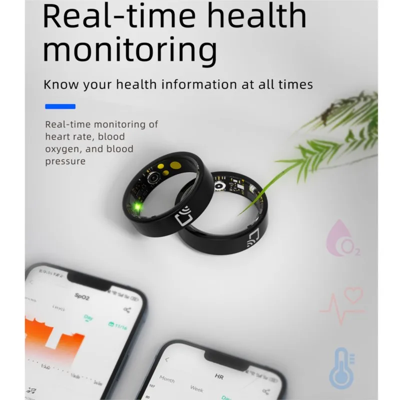 แฟชั่นสมาร์ทแหวนผู้ชายผู้หญิง R20 NFC Access Control Sleep Monitor Fitness Tracker IP68 กล้องกันน้ําควบคุมแหวนนิ้วมือ