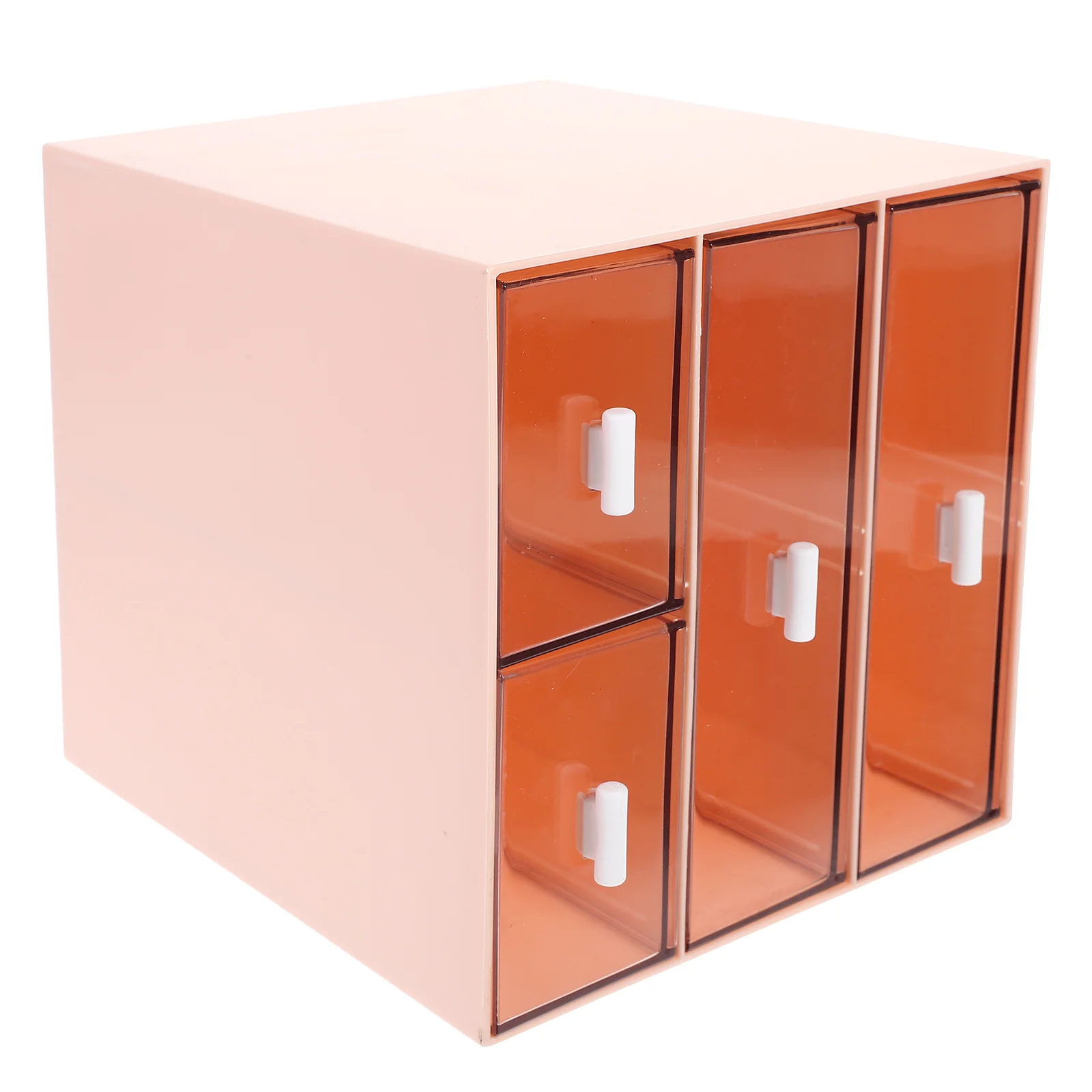 منظم مكتب بأدراج بلاستيكية، صندوق تخزين مكياج ذو سعة كبيرة لمنظم تخزين سطح المكتب والمنزل والمكتب