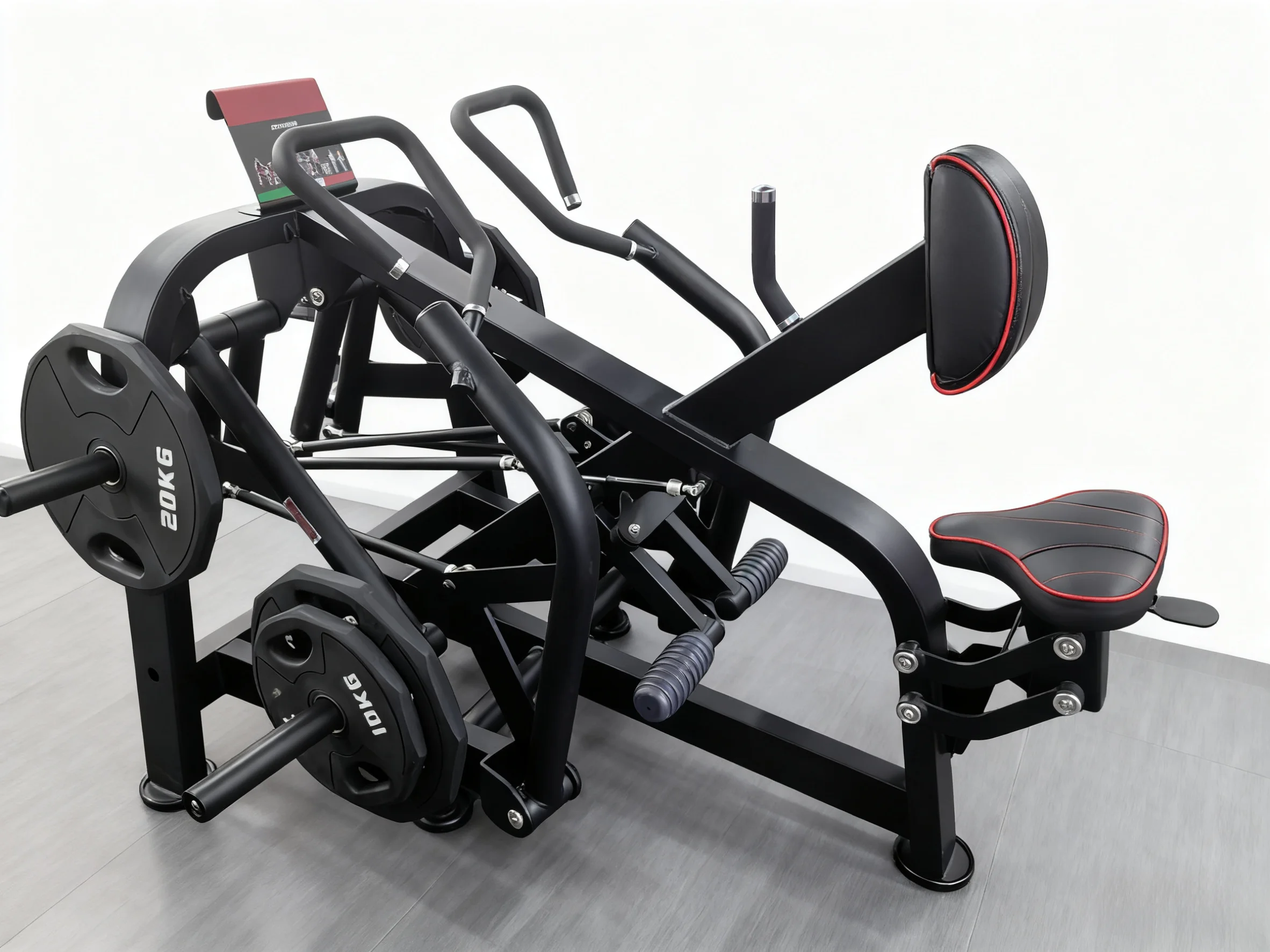 Commercial Gimnasio Equipment Bodybuilding Plate Loaded Machines Steel Back Training Seated Row Super Rowing Rowing Machine