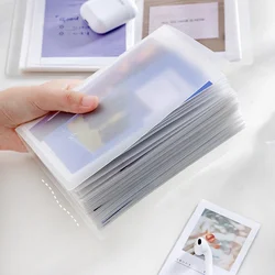 40pcs/book A6 Storage Booklet Simple Large-Capacity Waterproof Photo Storage Book High Quality PP Material