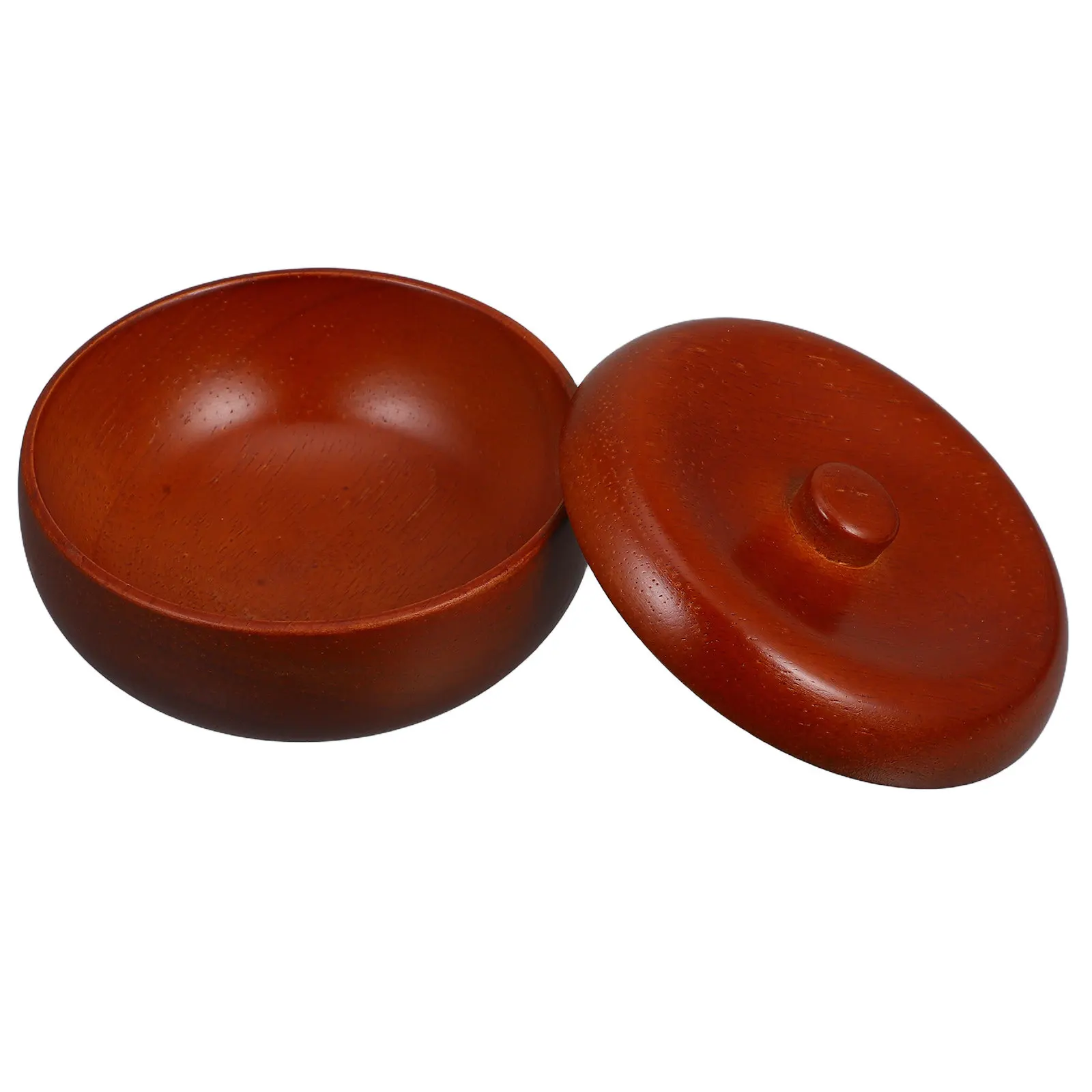 Holz-Rasierseifenschale mit Deckel, Herren-Rasiercreme-Becher, Schaumgenerator, Rasierseifenhalter, Rasierschale