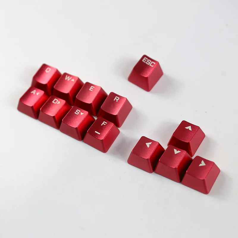 Imagem -02 - Teclado Mecânico Uso Metal Keycap Setas Vermelhas Esc Barra de Espaço 6.25u Cherry mx Switches Oem