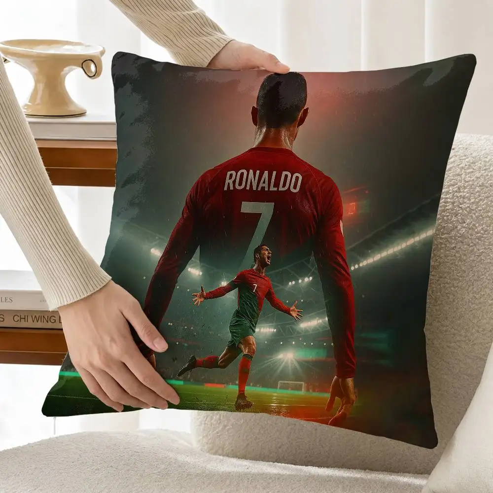 So Cool C-Cristiano Ronaldo CR7 Customizable Square Pillow case Double Sided Print Sofa Bedroom Decor Cushion Cover