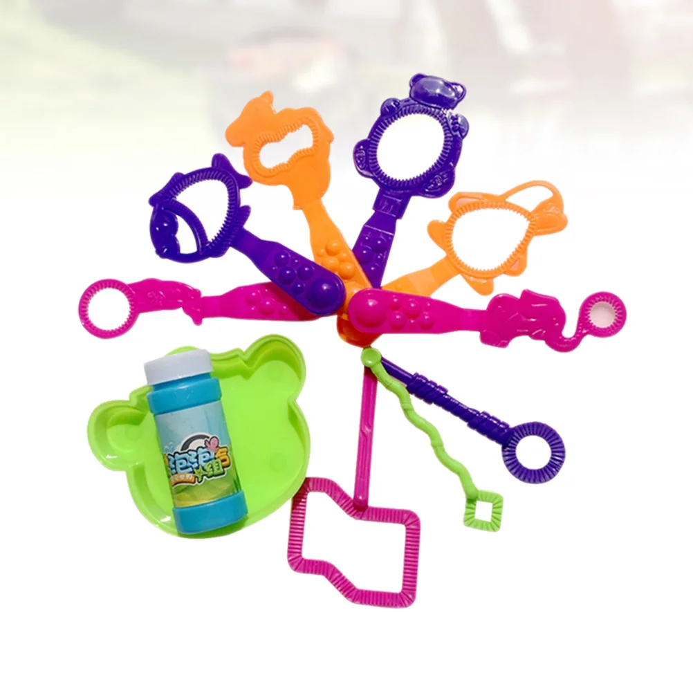 11 pezzi per bambini che soffiano set di bolle kit leggero per creare bolle a forma di animale dei cartoni animati per intrattenimento per bambini ragazzi ragazze