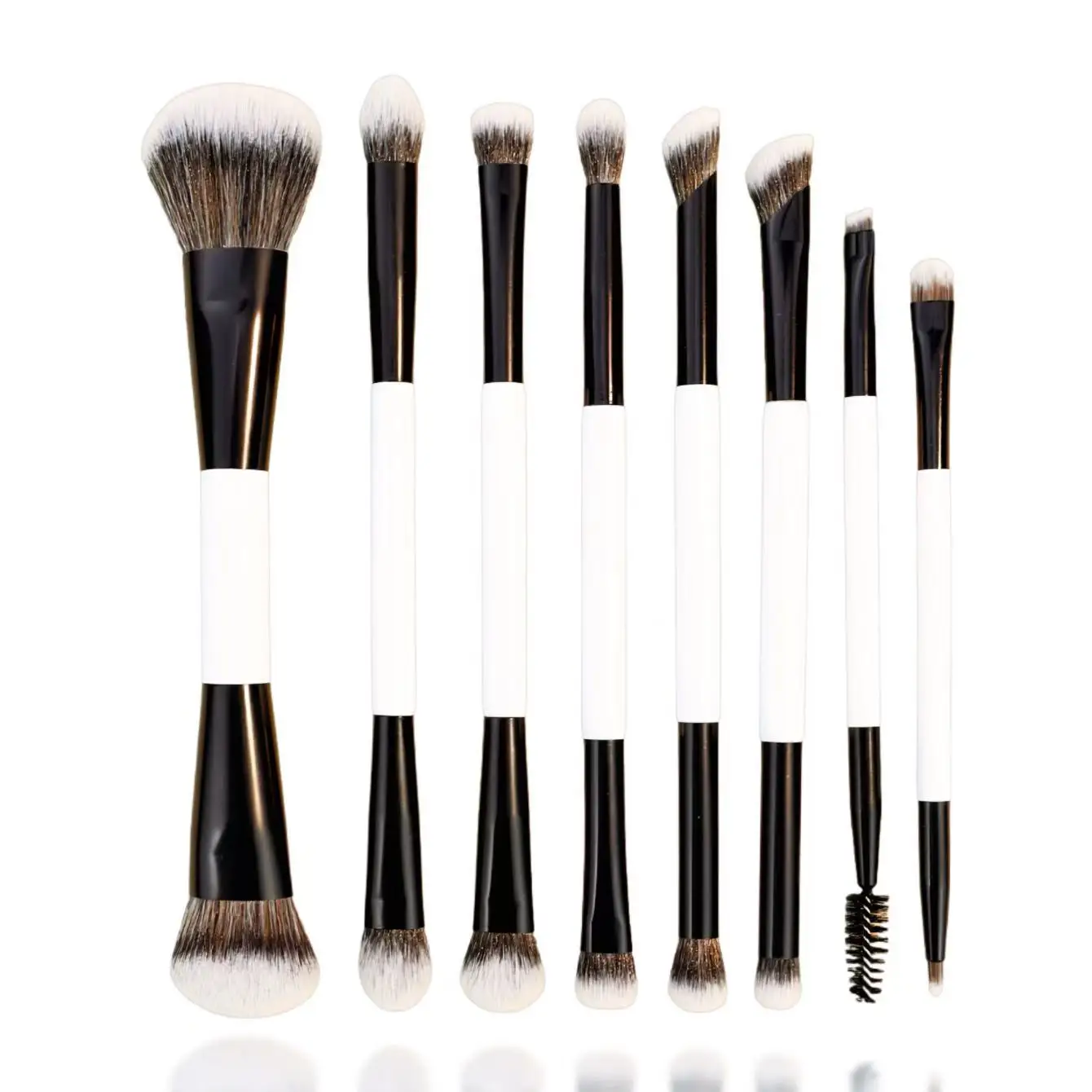 3/7/8本の両端メイクブラシセット、多機能両端メイクブラシ、ツーインワンメイクブラシセット、ファンデーションブラシ、チークブラシ、コンシーラーブラシ、アイブラシ、アイシャドウブラシ、ディテールブラシ、まつげブラシ、眉毛ブラシ、特に女の子や女性向け