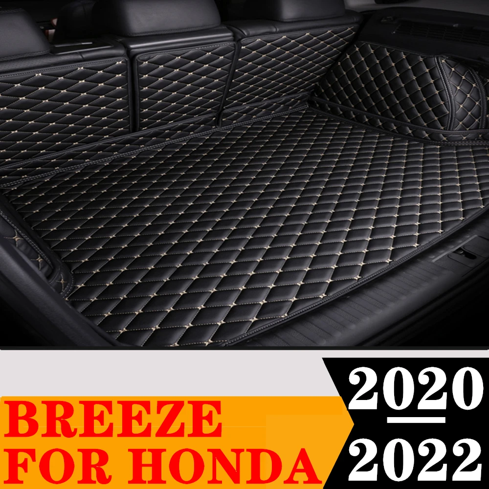 Custom Full Set Car Trunk Mat For HONDA BREEZE 2022 2021 2020 Rear Cargo Liner Tail Boot Tray luggage Pad Vehicles Carpet Parts