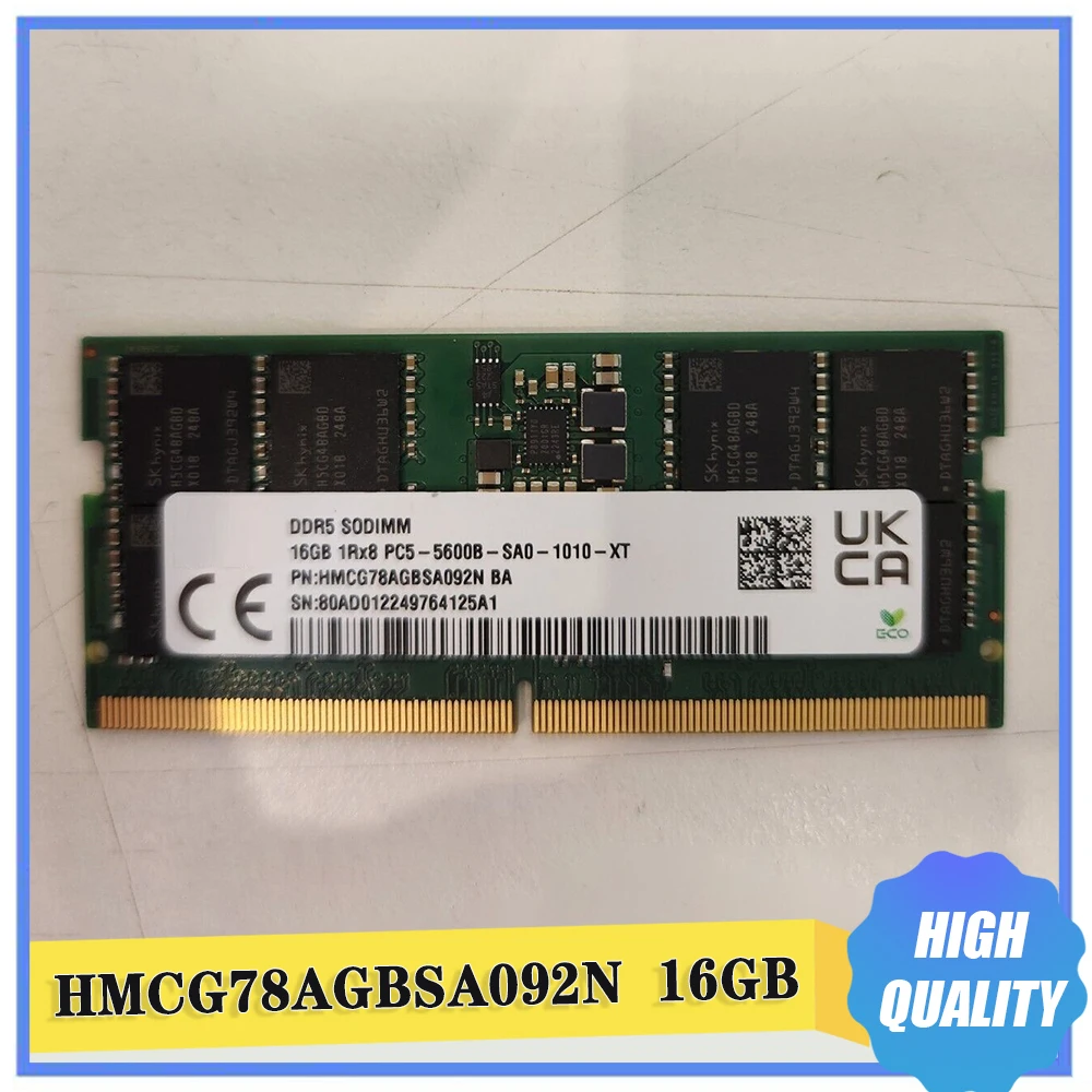 

RAM 16GB HMCG78AGBSA092N 16G 1RX8 DDR5 5600B Notebook Memory For SK Hynix