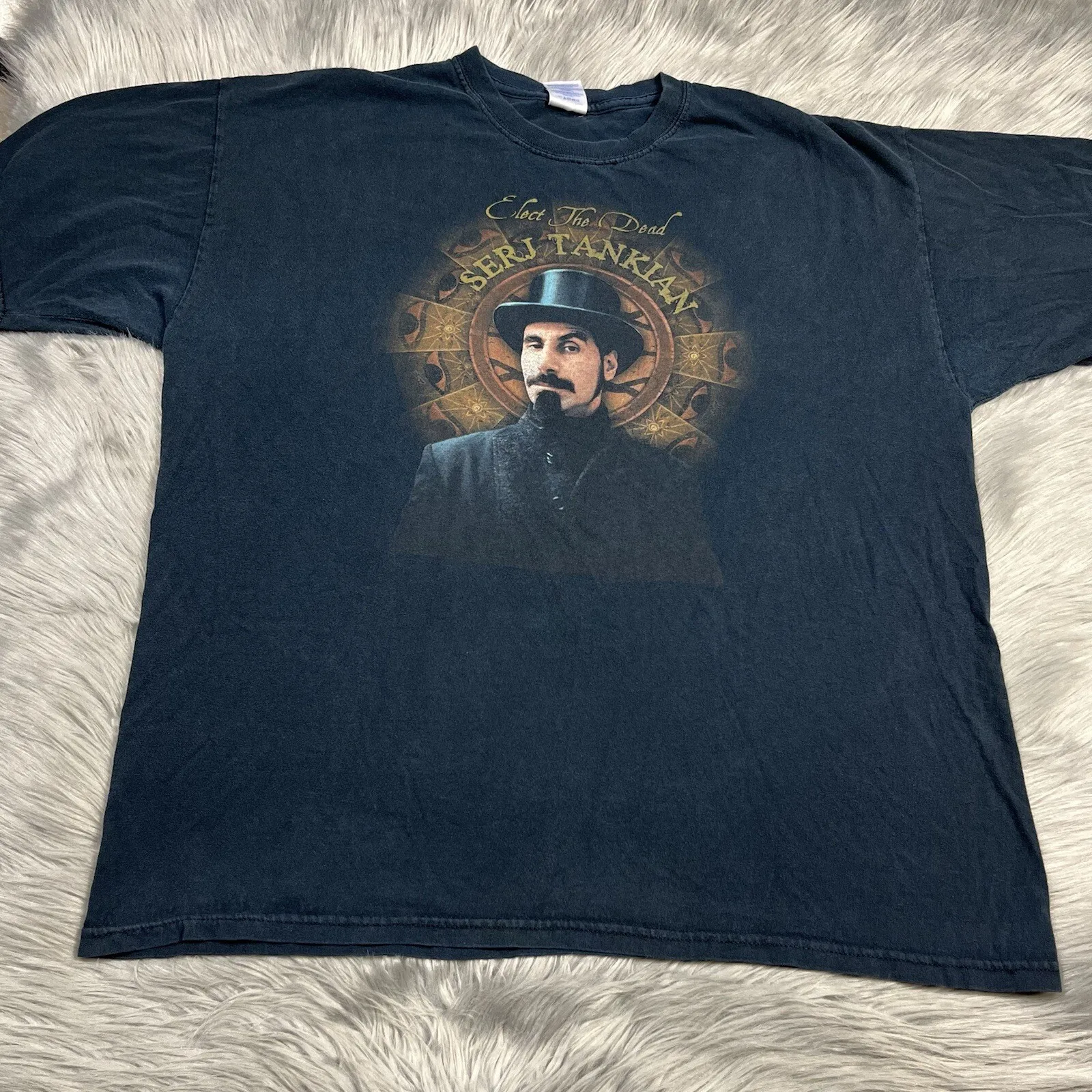 Vintage Y2K 2007 Serj Tankian Elect The Dead SOAD T Shirt XL