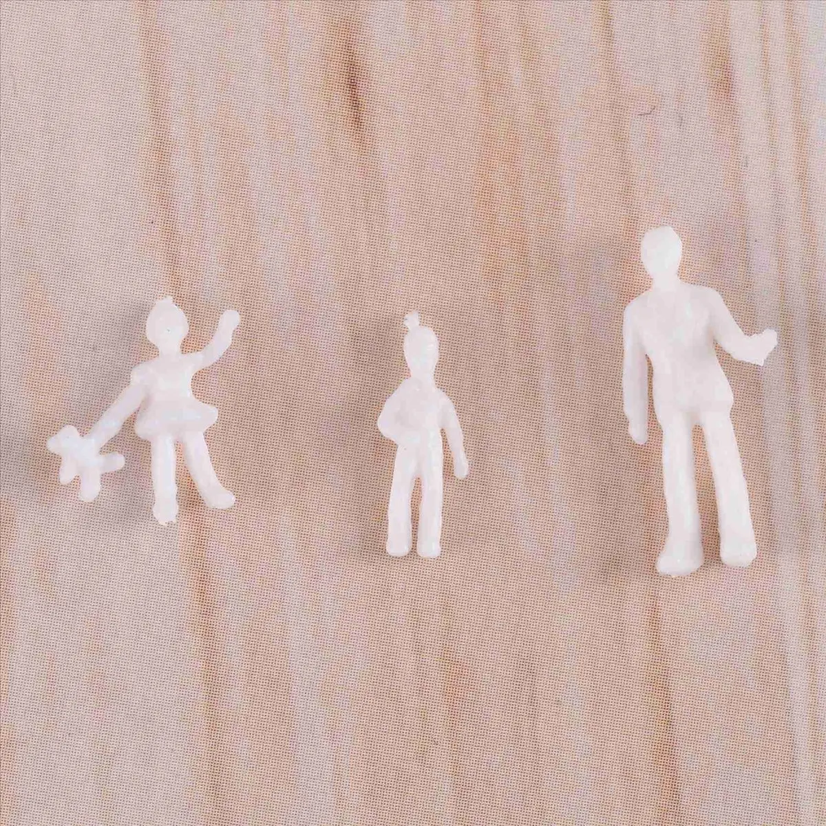 ABST 100Pcs HO Scale 1:100 White Model People Unpainted Train Figures