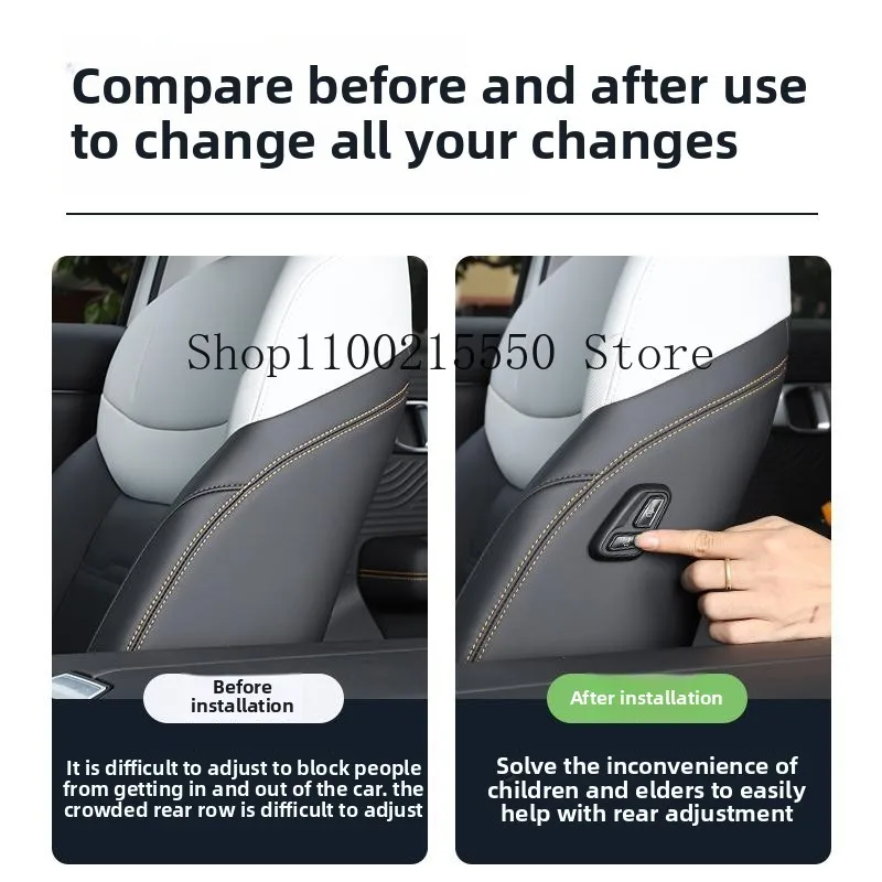 ل BAIC BJ30 2024-2025 مقعد مساعد الطيار إضافة زر قابل للتعديل وصلة لاسلكية مقعد الطاقة زر رئيس