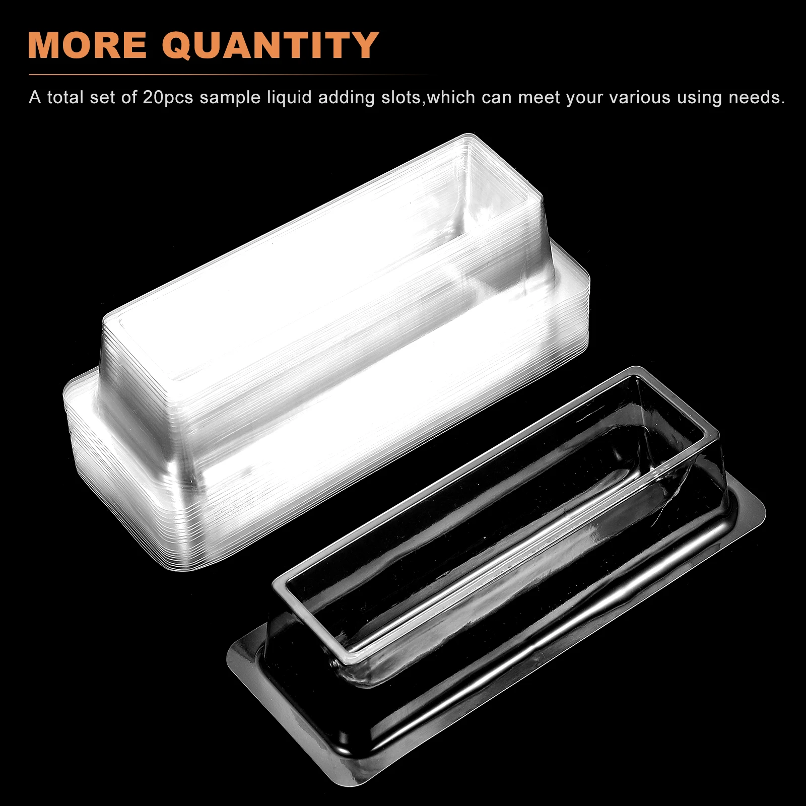 

20 Pcs Sample Filling Tank Liquid Transfering Slots Laboratory Supplies Reagent Bottle Loading Plastic Storage Suction