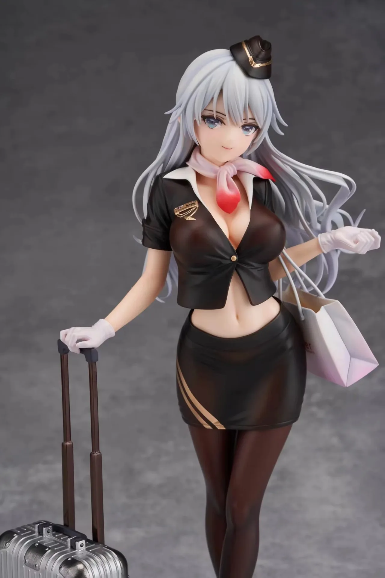 24cm figura de aeromoça sexy meninas figuras anime personagem estatueta estátua pvc modelo bonecas decoração do quarto brinquedos adultos presentes